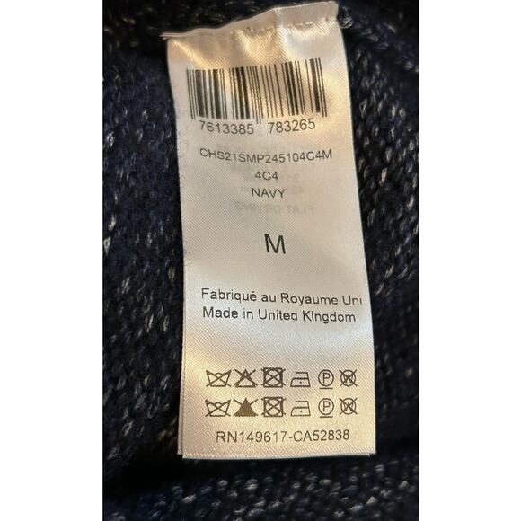 See by Chloe Women's Oversized Navy Blue Wool-Blend Sweater Jumper - Size Medium - Picture 5 of 6